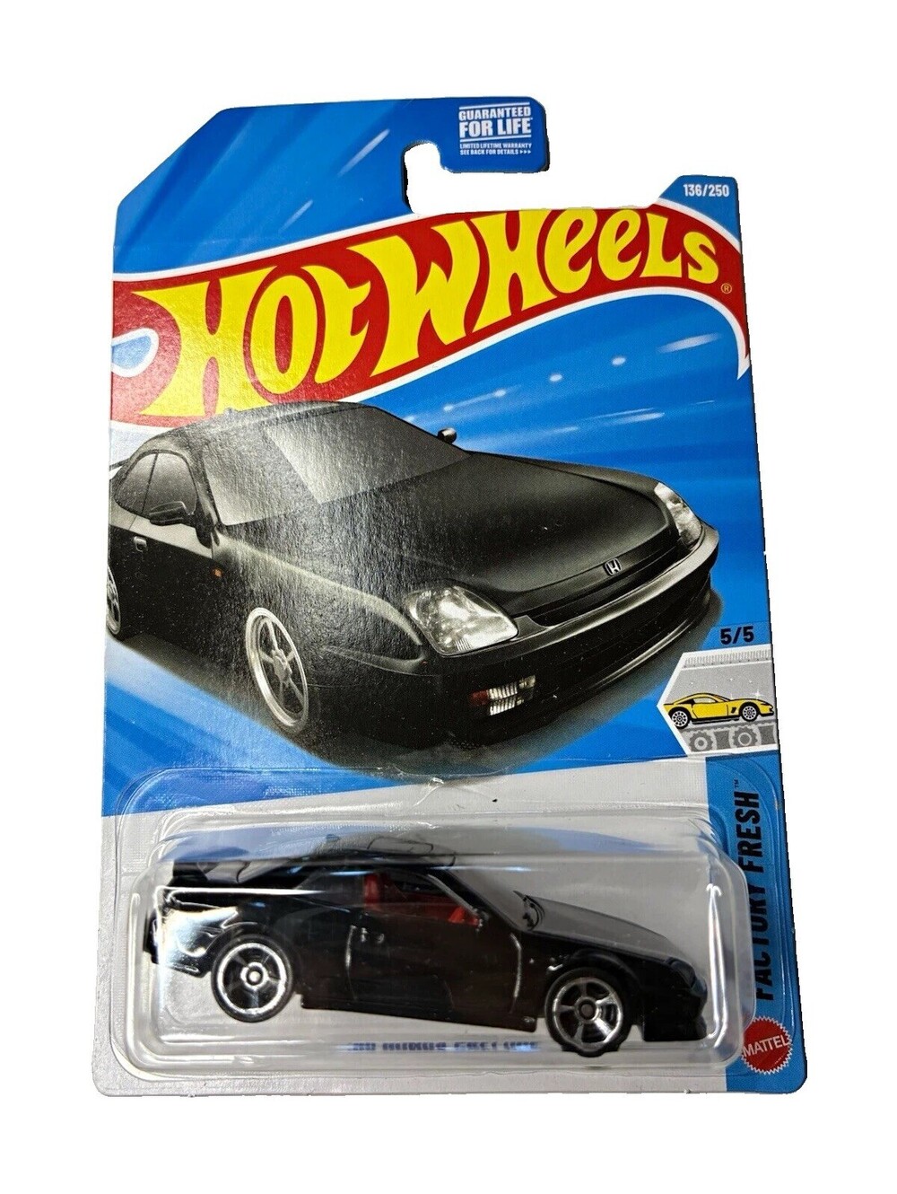 Hot Wheels Factory Fresh 1998 Honda Prelude Black 1:64 Diecast Unopened Box